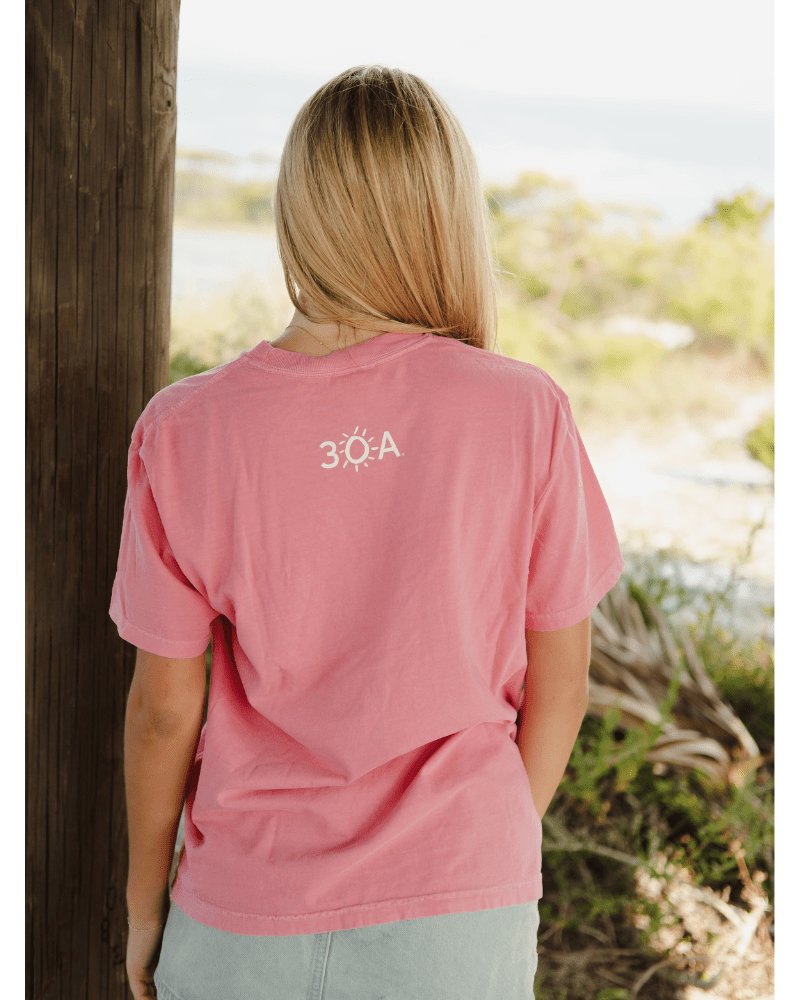 30A Beach Happy Minimalistic T-Shirt