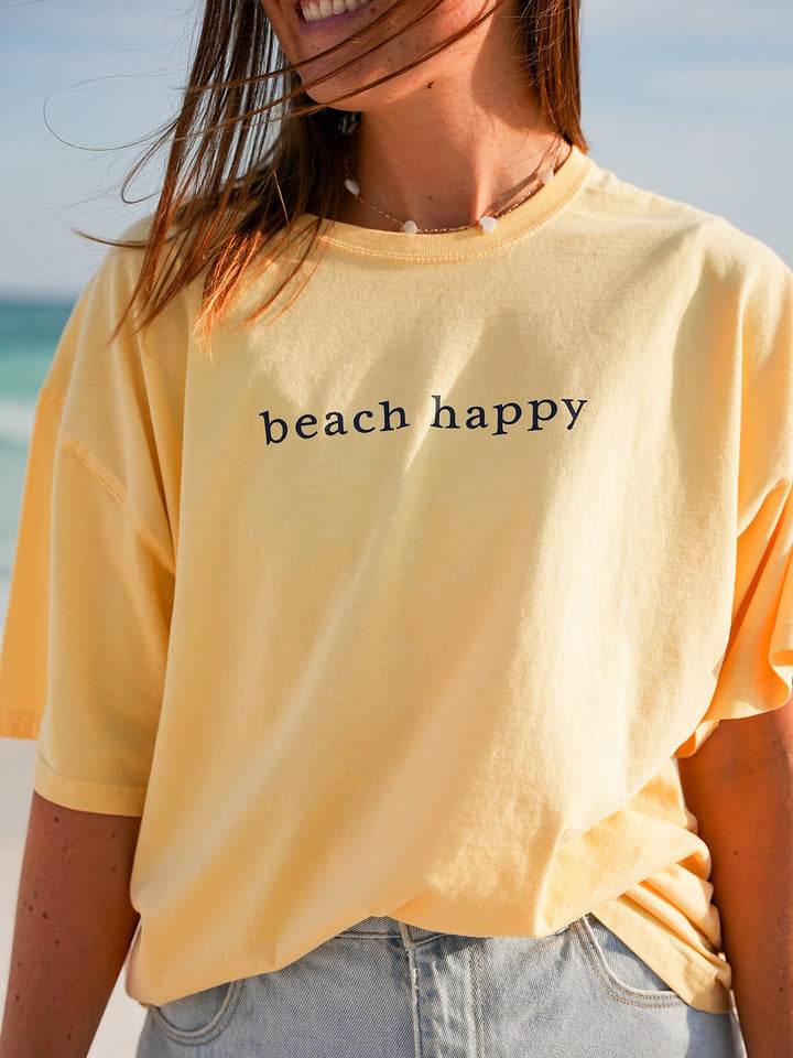30A Beach Happy Minimalistic T-Shirt