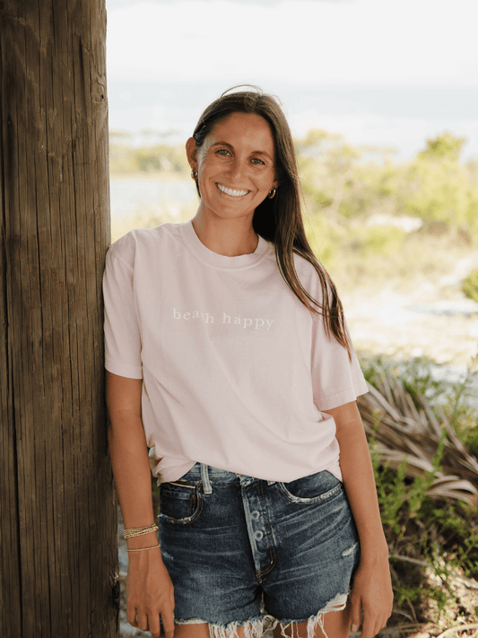 30A Beach Happy Minimalistic T-Shirt