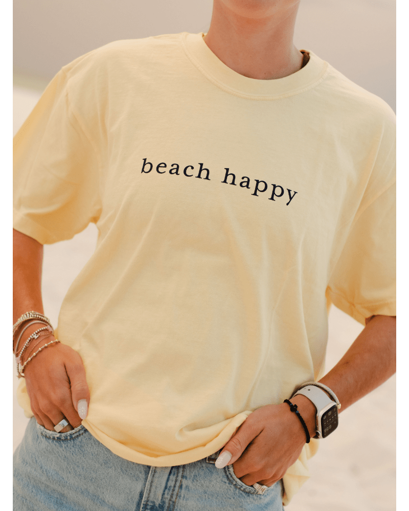 30A Beach Happy Minimalistic T-Shirt