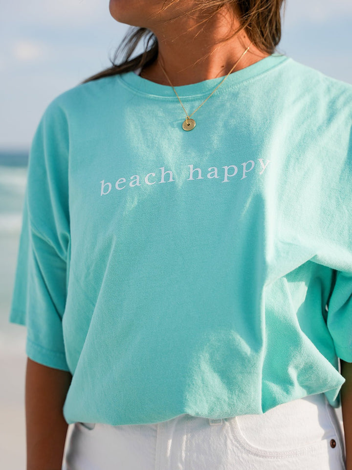 30A Beach Happy Minimalistic T-Shirt