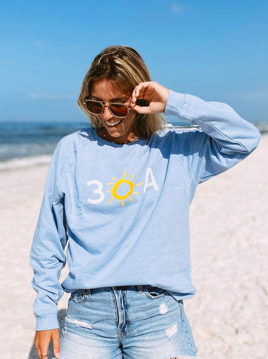 30A Block Logo Applique Recycled Sweatshirt