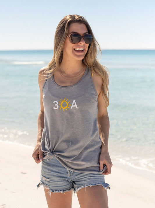 30A Block Logo Racer Recycled Tank Top
