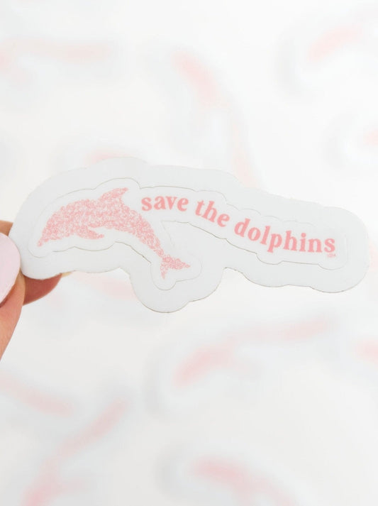 30A Save The Dolphins Wave Sticker