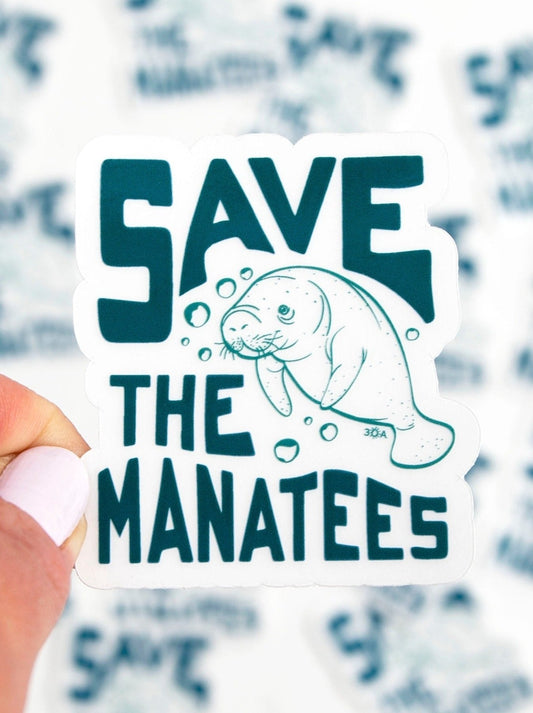 30A Save The Manatees Sticker