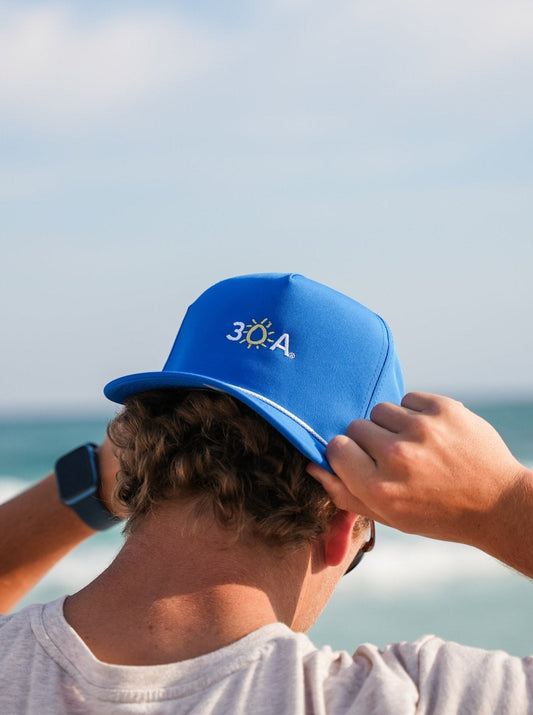 30A Wordmark Beach Happy Rope Hat
