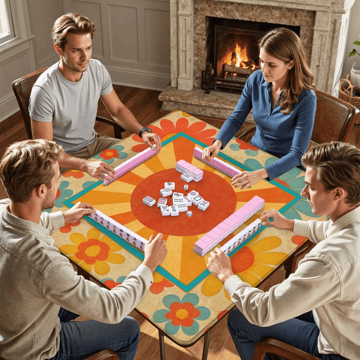 Modcentric Here Comes The Sun Mahjong Mat