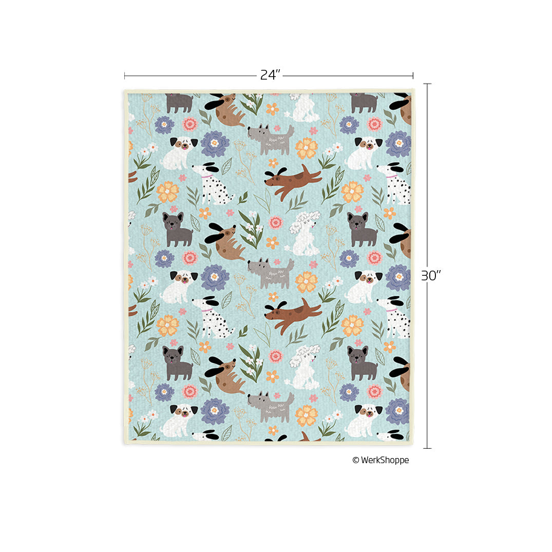 Dog Floral Pet Drying Towel