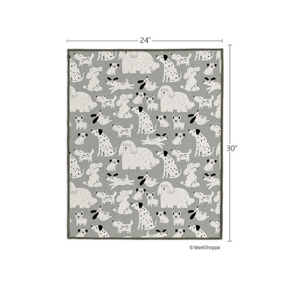 Gray & Black Dogs Pet Drying Towel