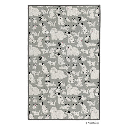 Gray & Black Dogs Pet Drying Towel