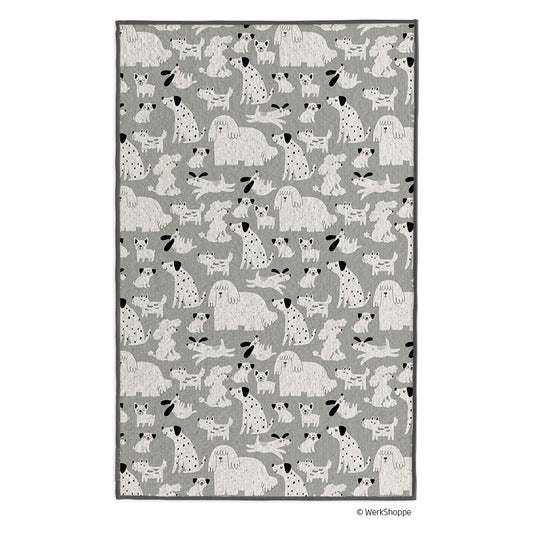 Gray & Black Dogs Pet Drying Towel