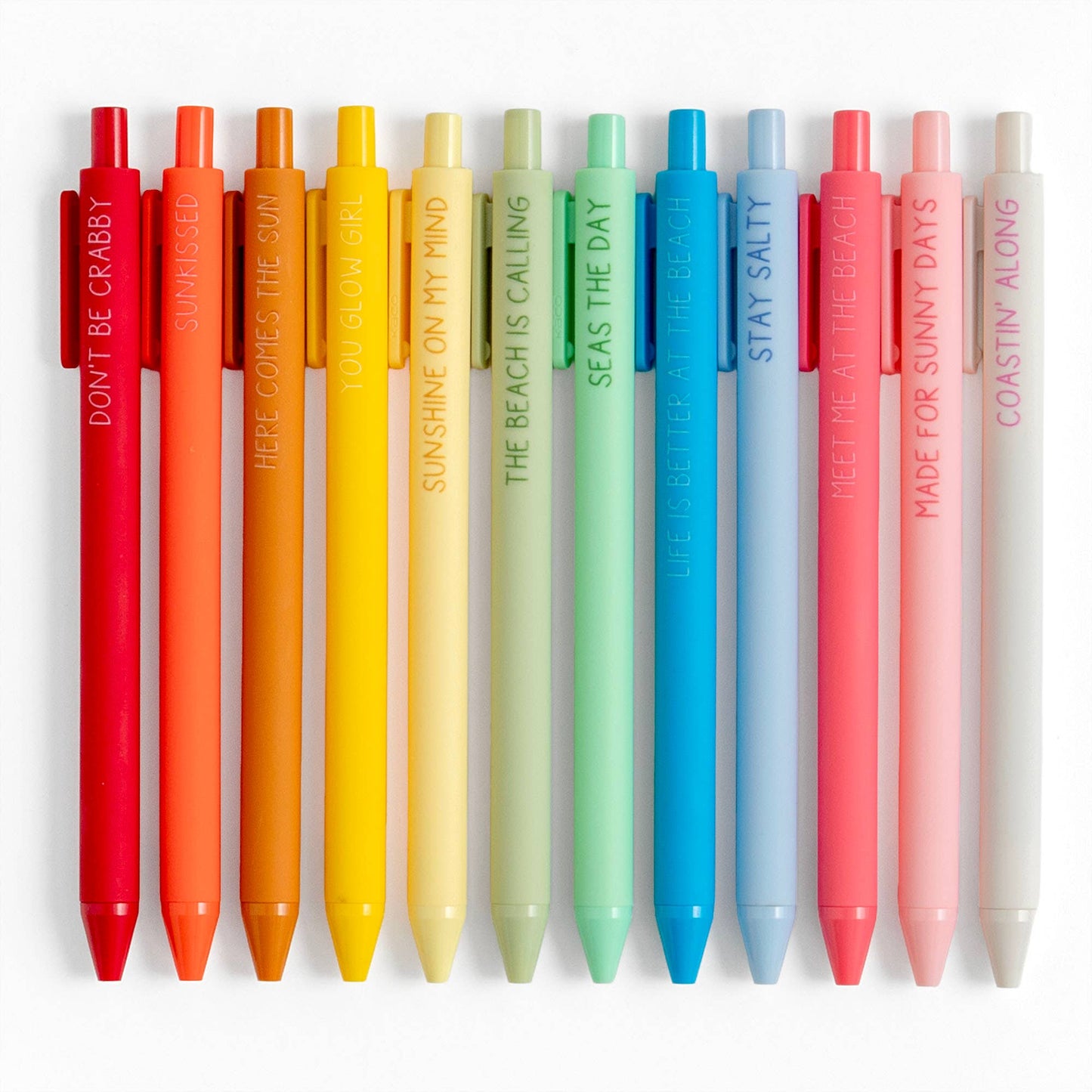 "COMING SOON" Spread Sunshine Coastal-Inspired Pen Set of 12