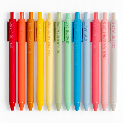 "COMING SOON" Spread Sunshine Coastal-Inspired Pen Set of 12
