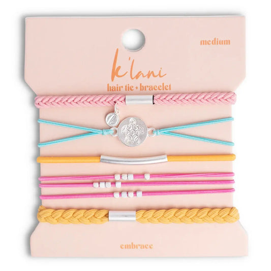"Embrace" Hair Tie Bracelet Set
