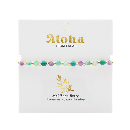 Kauai 4mm Metal Accent Healing Bracelet