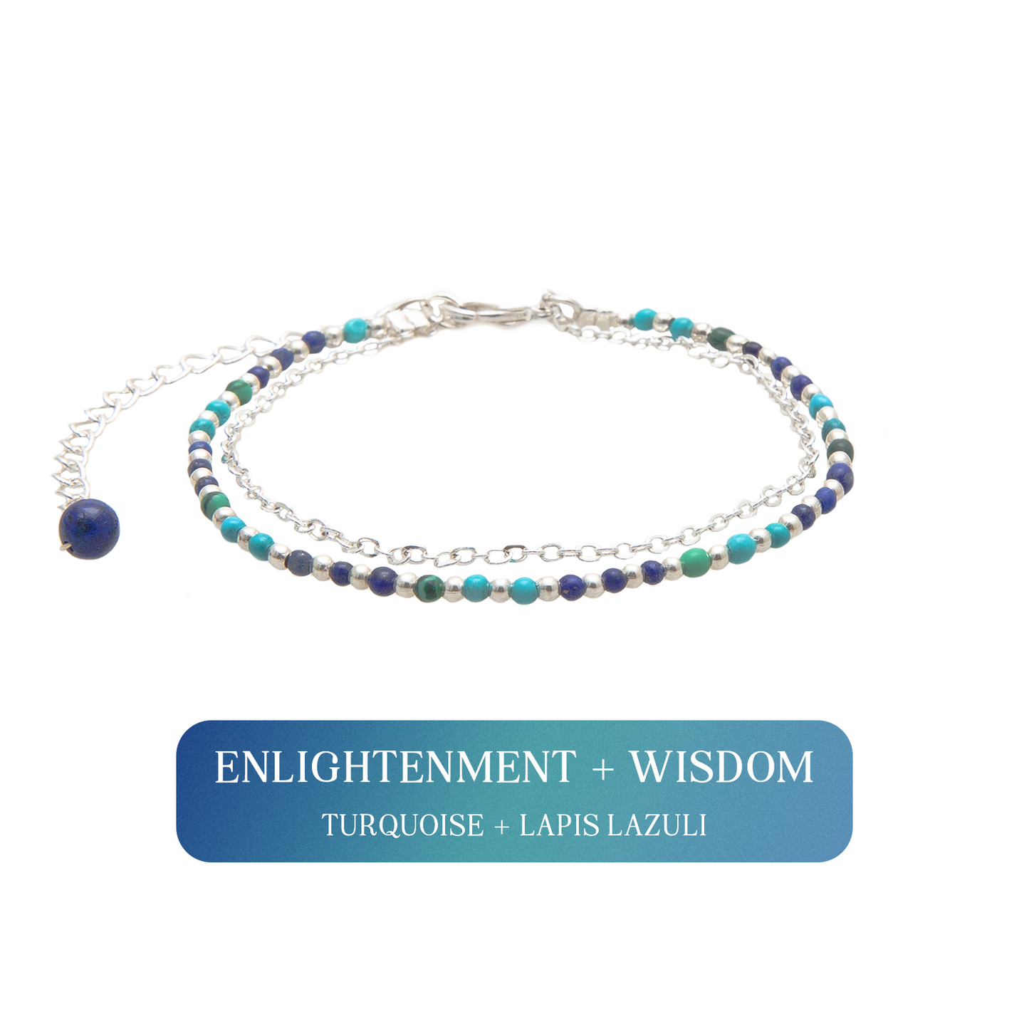 Enlightenment + Wisdom 2mm Layered Healing Bracelet