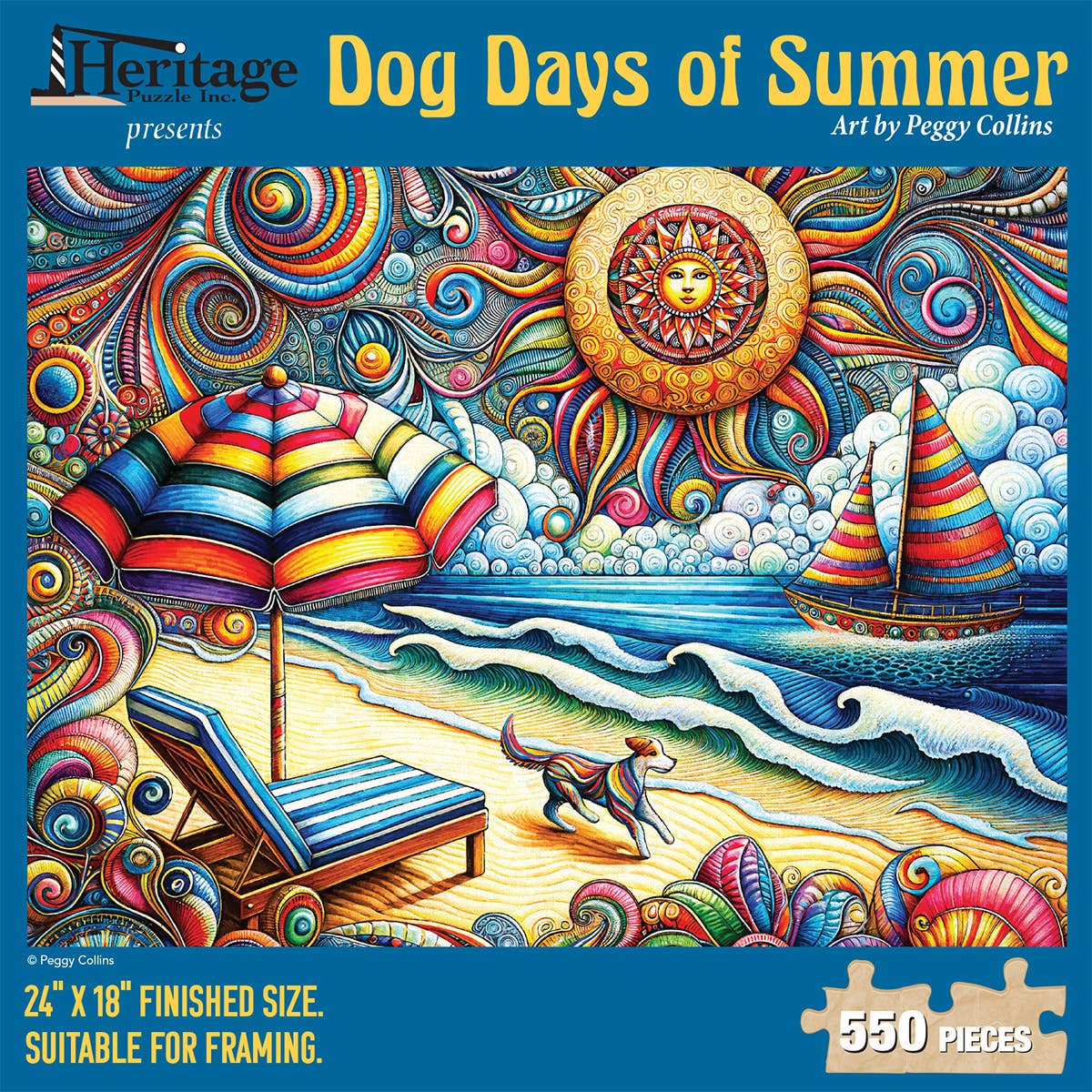 Dog Days of Summer 550 Piece Puzzle