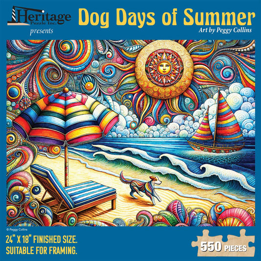 "COMING SOON" Dog Days of Summer 550 piece puzzle
