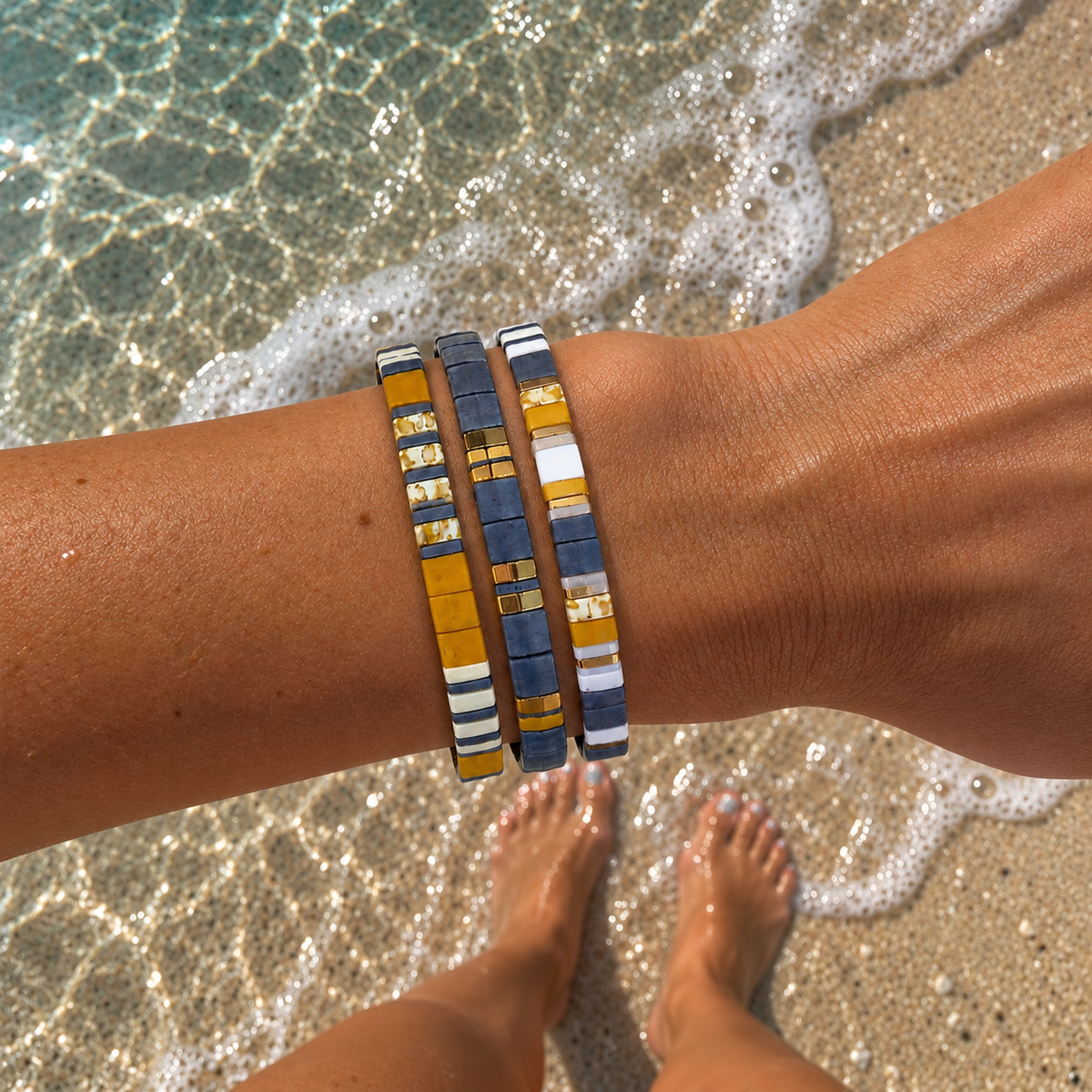 YELLOWSTONE - Beaded Bracelets - Set of 3
