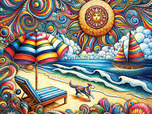 "COMING SOON" Dog Days of Summer 550 piece puzzle