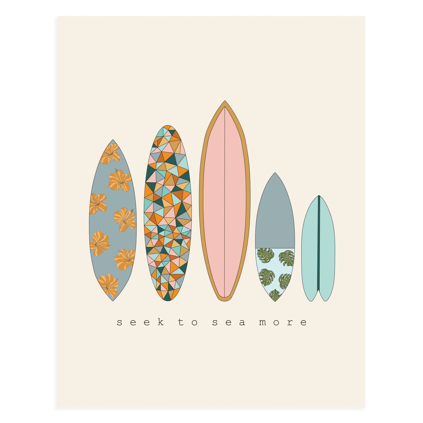 Seek To S E A More Art Print