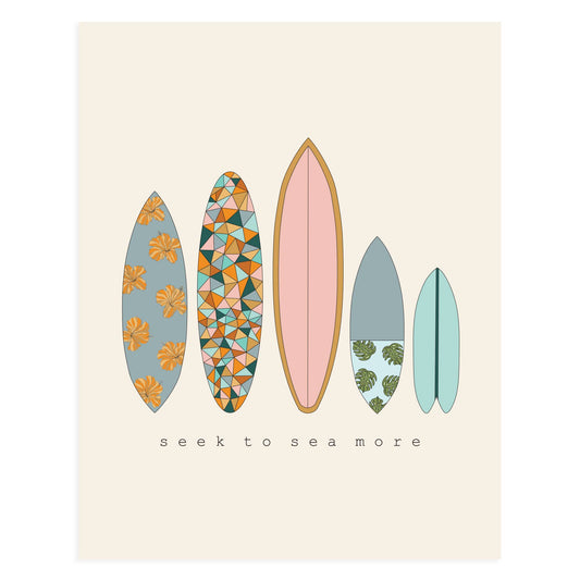 Seek To S E A More Art Print