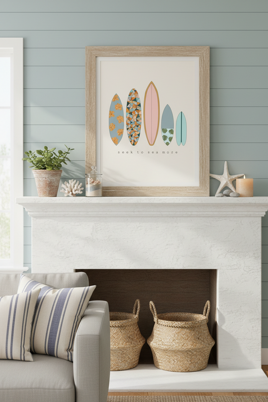 Seek To S E A More Art Print