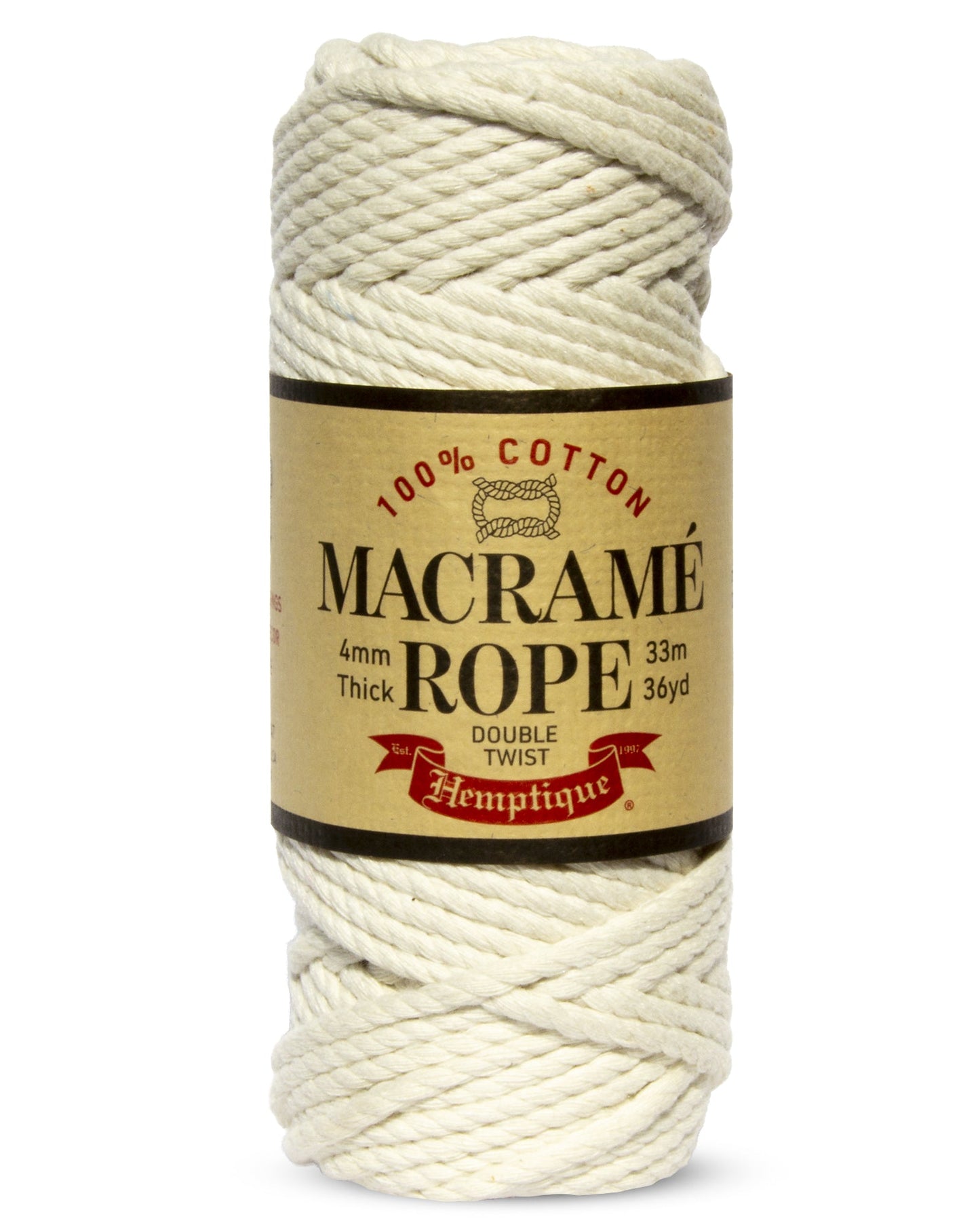 Double Twist Egyptian Cotton Macramé Rope