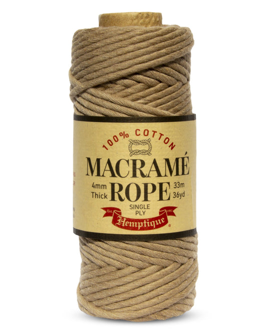 Single Ply Egyptian Cotton Macramé Rope