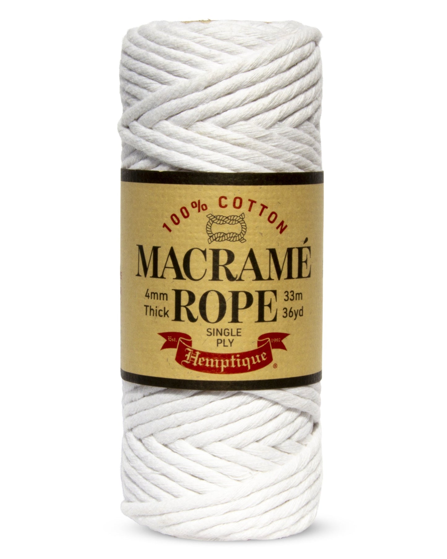 Single Ply Egyptian Cotton Macramé Rope