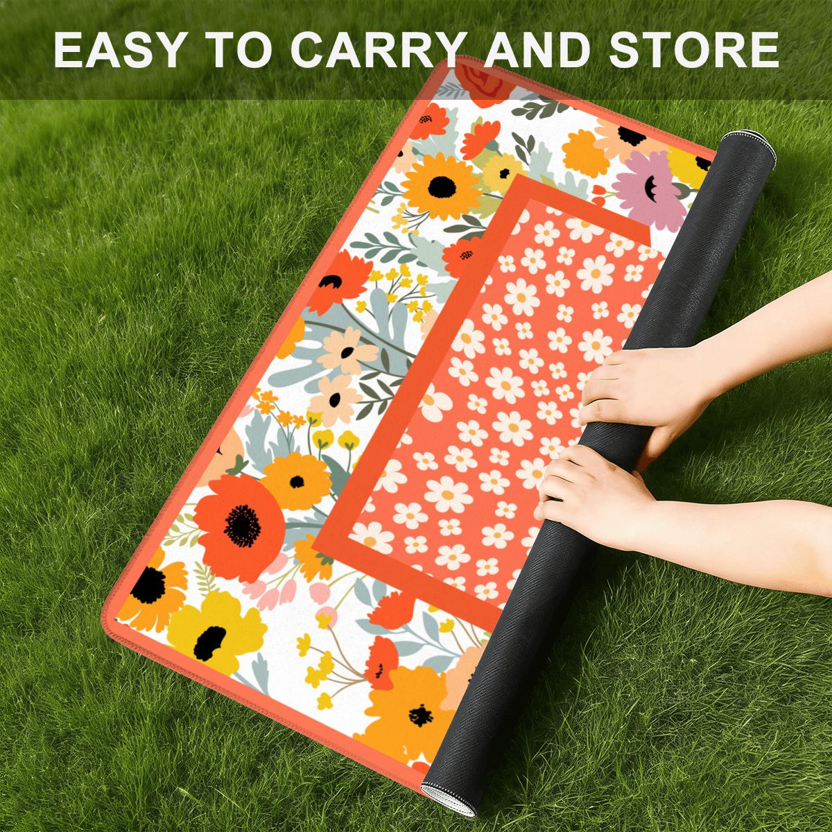 Mini Mahjong Mat Modern Floral Daisy