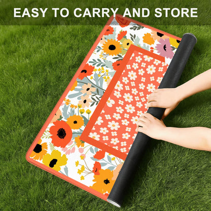 Mini Mahjong Mat Modern Floral Daisy