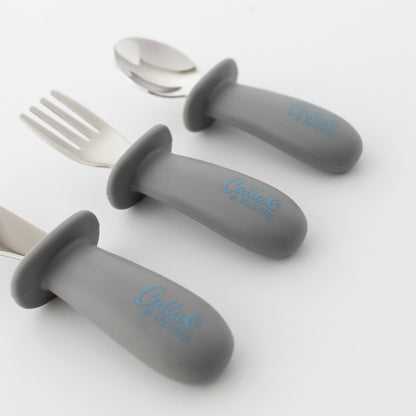Silicone & Stainless Steel Toddler Utensil Set