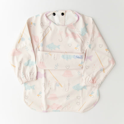 The Grayson Long Sleeve Bib - Lakeside Blooms