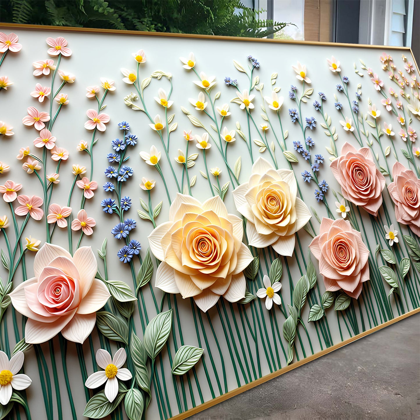 Garden Rhapsody Impasto Wall Art