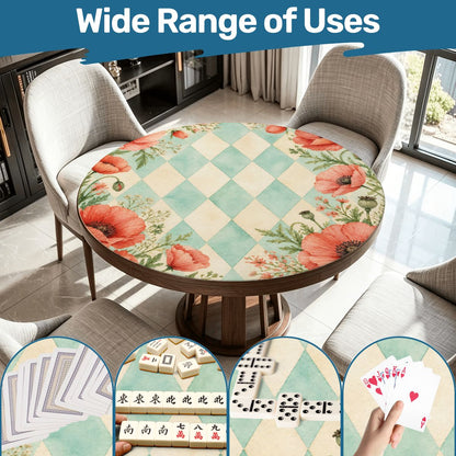Harlequin Romance Poppy Play Round Mahjong Mat