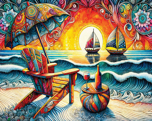 "COMING SOON" Beach Vibes 1000 piece puzzle