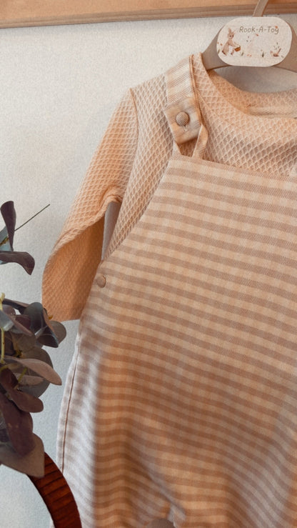 Baby Gingham Dungaree Set
