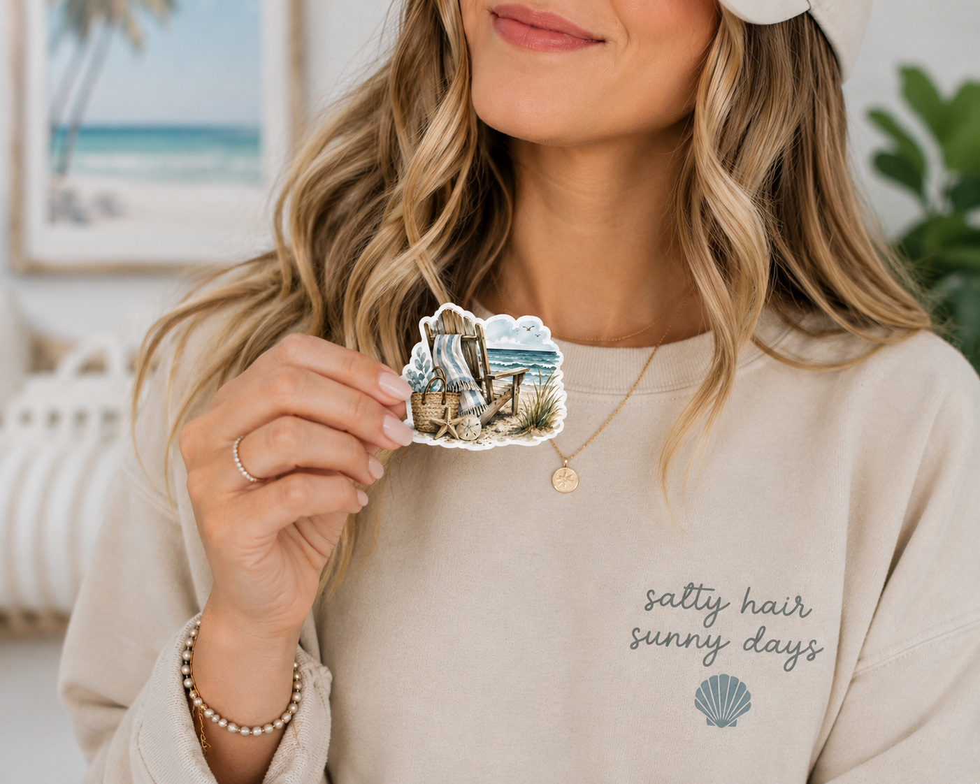 "COMING SOON" Beach Chair Waterproof Vinyl Sticker | Coastal Beach Lover S