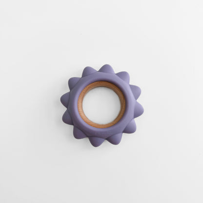 Garden Party Teether Collection - Silicone & Beechwood Sunshine