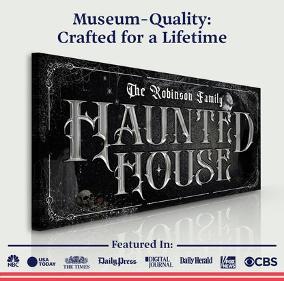 Personalized Haunted House Halloween Sign III