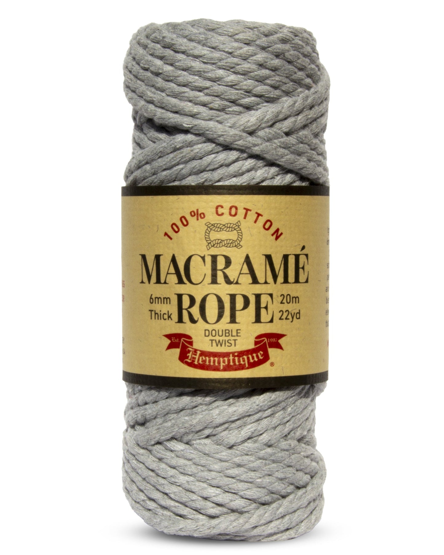 Double Twist Egyptian Cotton Macramé Rope