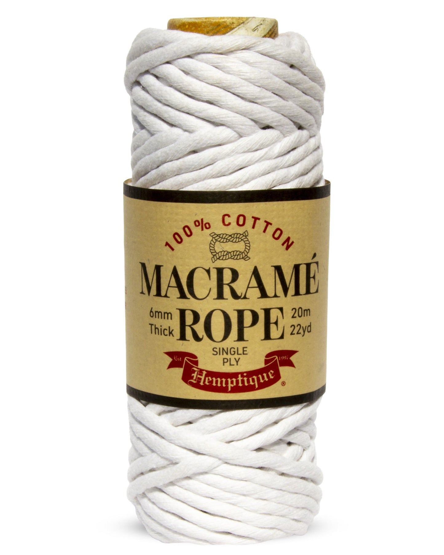 Single Ply Egyptian Cotton Macramé Rope