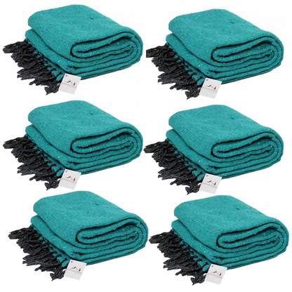 Solid Teal Green Baja Blanket | BULK SAVINGS