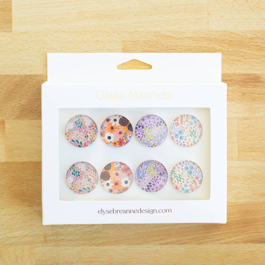Floral Magnets (Box Set of 8)