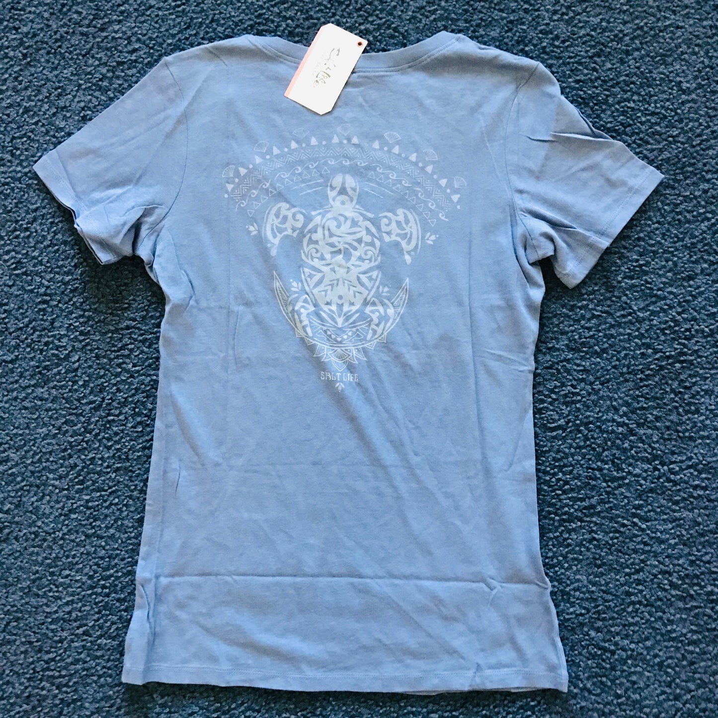 Turtle Moon Ladies V-neck Tee (M)