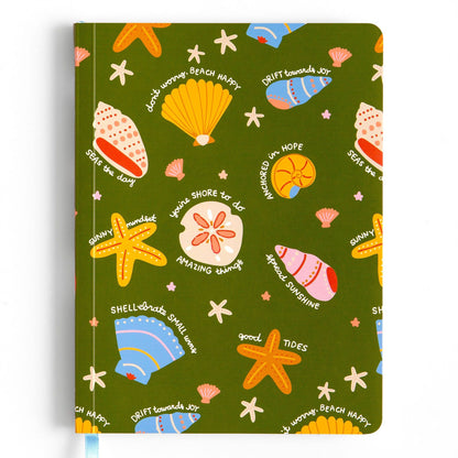 "COMING SOON" Seashell Affirmations Soft Flex Perfect Bound Journal