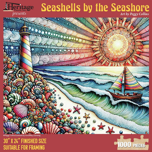 "COMING SOON" Seashells by the Seashore 1000 piece puzzle
