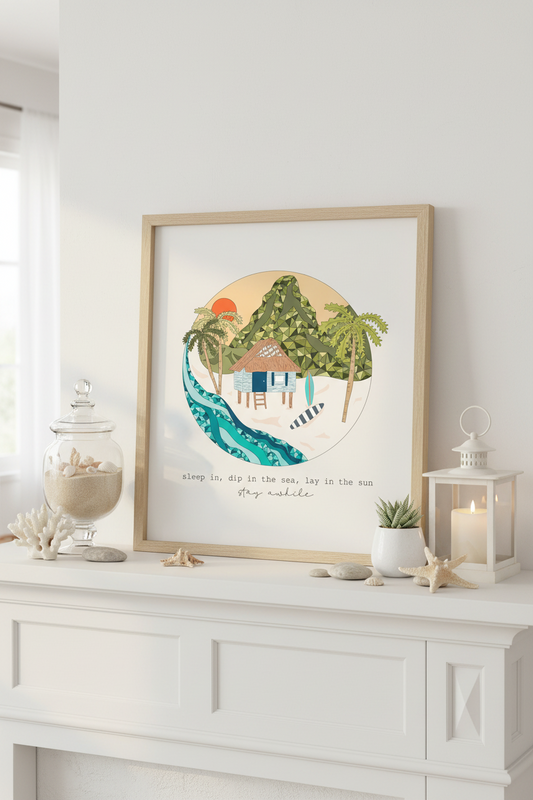 Stay Awhile Art Print