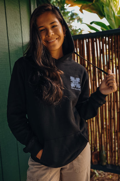 EHA Hoodie in Lava with Periwinkle Logo